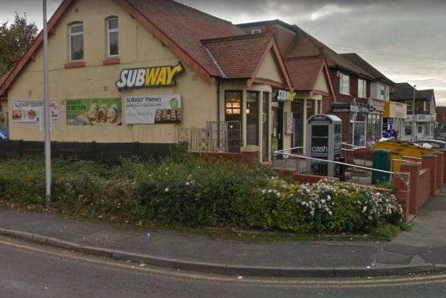 Subway | 3 Cherry Tree Road North, Blackpool | 5 star | Last inspection on April 2, 2022 and 
Subway |  299 Squires Gate Lane, South Shore | 5 star | Last inspection on May 10, 2022