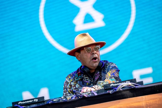 Craig Charles with his funk and soul DJ set