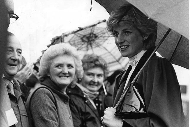 Princess Diana in Warton, 1987