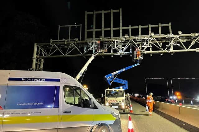 Holidaymakers heading to Manchester Airport were reminded to leave extra time for journeys as work continued on the M56 (Credit: National Highways)