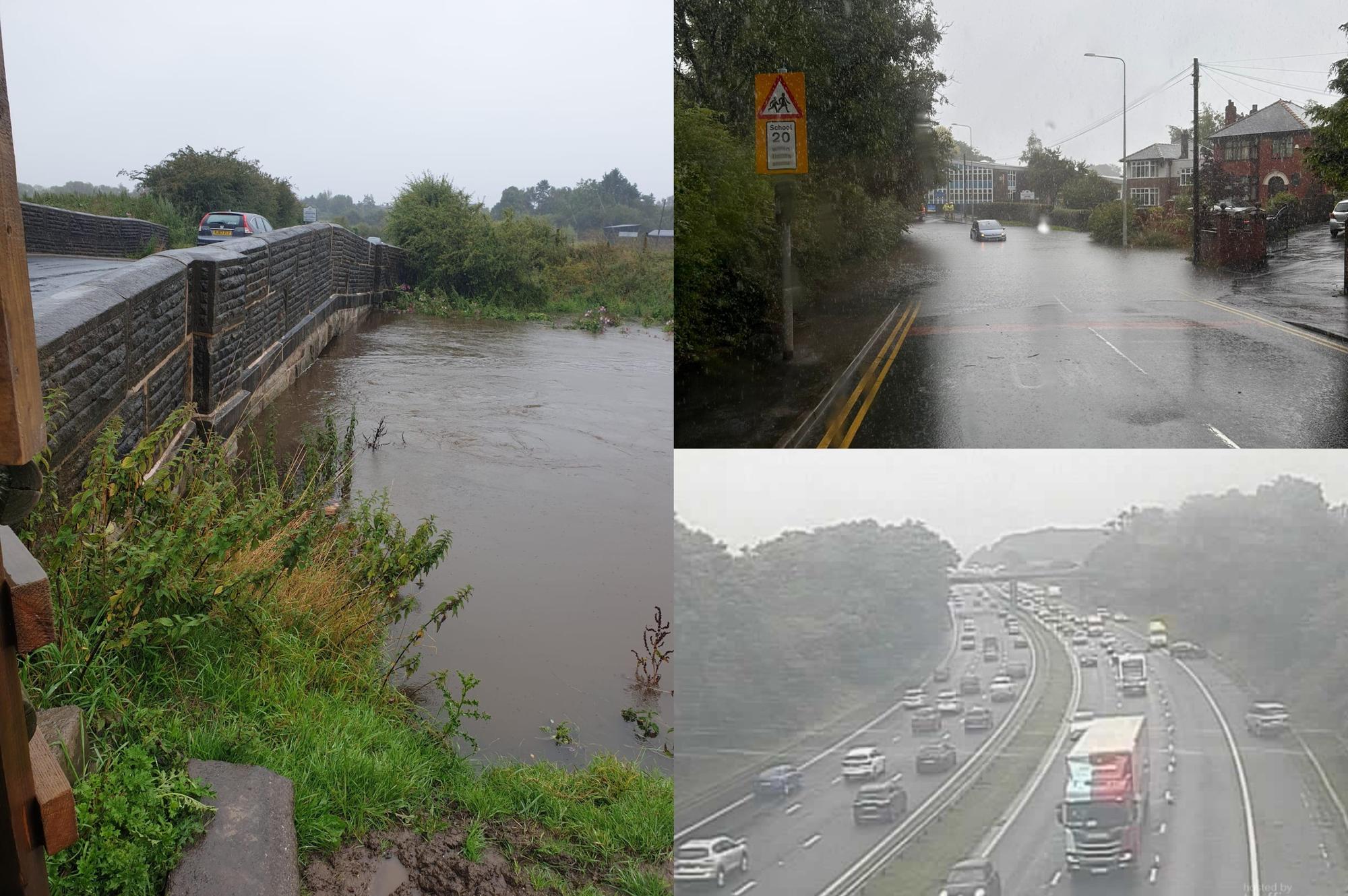 Lancashire weather: Live updates as heavy rain brings flooding and ...