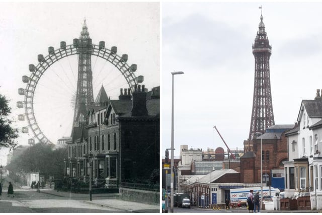 The Big Wheel was a prominent landmark which opened in 1896 on the corner of Coronation Street and Adelaide Street. The scene has been replicated almost perfectly and there's one important part of the landscape which will, of course, never change