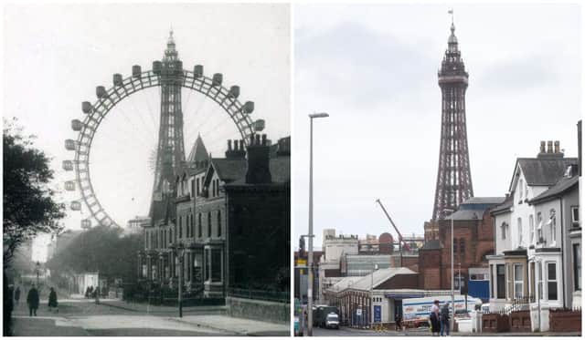 The Big Wheel was a prominent landmark which opened in 1896 on the corner of Coronation Street and Adelaide Street. The scene has been replicated almost perfectly and there's one important part of the landscape which will, of course, never change