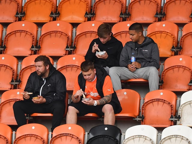 Blackpool fans were at Bloomfield Road for the Seasiders' opening game of the season.