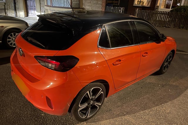 Police were called to reports that the occupants of this vehicle were causing a disturbance in the Chorley area with a baseball bat.
The distinctive Vauxhall was seen and stopped by patrols shortly after, and the driver was arrested for affray.