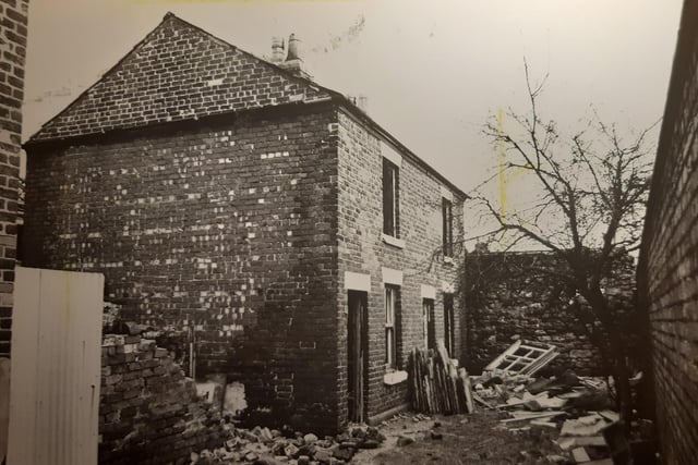 Back Mount Street houses - ready for demolition in 1984