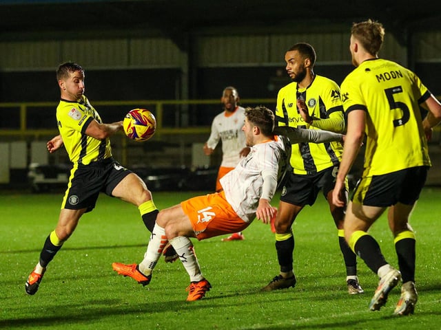 Elliot Embleton did have a couple of bright moments, and delivered a couple of good balls into the box for his teammates.