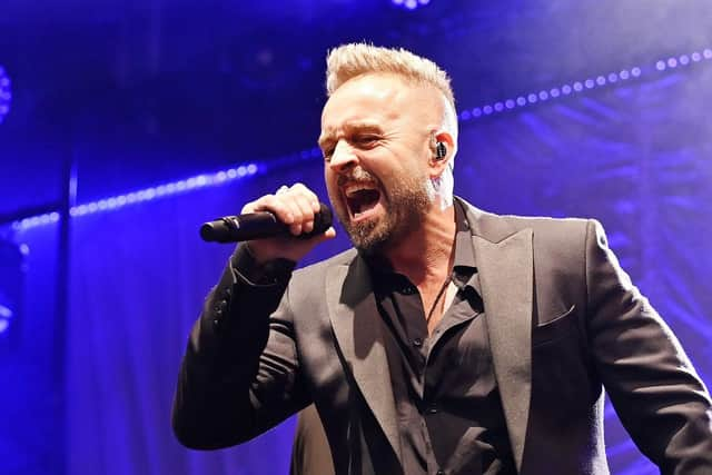 Alfie Boe at Lytham Hall on Sunday August 28, 2022. Credit: Darren Nelson