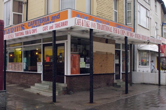 The Aquarius Cafe on the corner of Lytham Road and Hopton Road in 2005