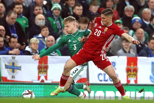 Fleetwood's Paddy Lane made his senior debut for Northern Ireland