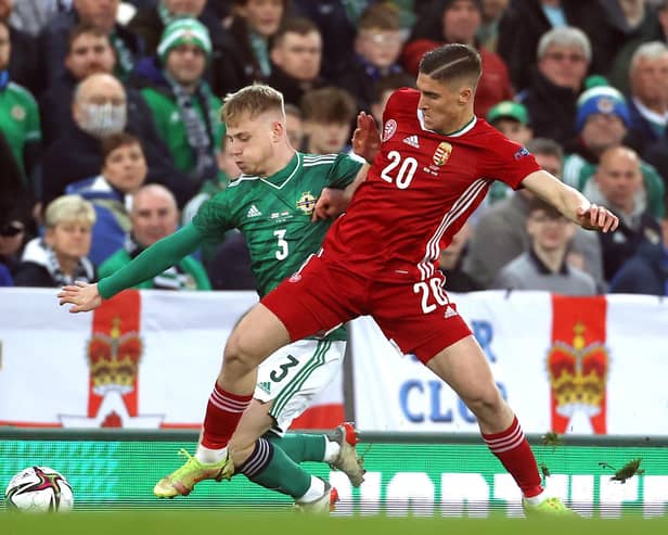 Fleetwood's Paddy Lane made his senior debut for Northern Ireland