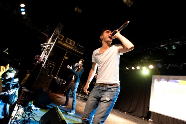 Tom Parker on stage at The Hits Radio Future Hits Live at 53 Degrees, Preston, 2012