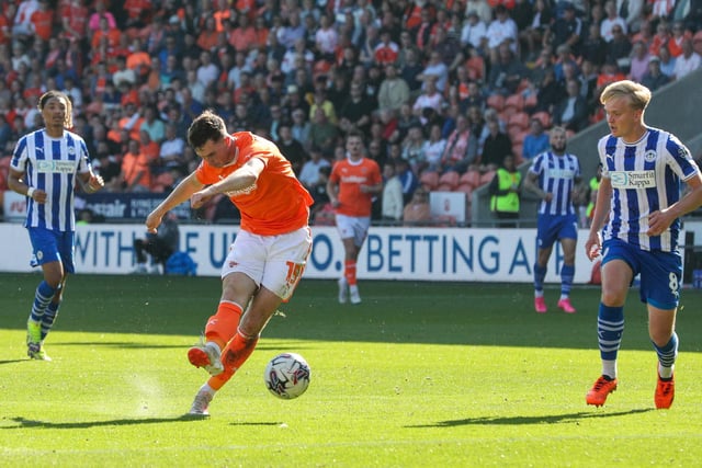 Blackpool has 14 shots with seven on target- with three off and four blocked. 

Meanwhile, Wigan could only manage six, with Dan Grimshaw only tested on three occasions.