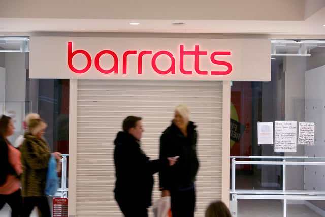 The Barratts shoe shop in Houndshill Shopping Centre closed in 2012