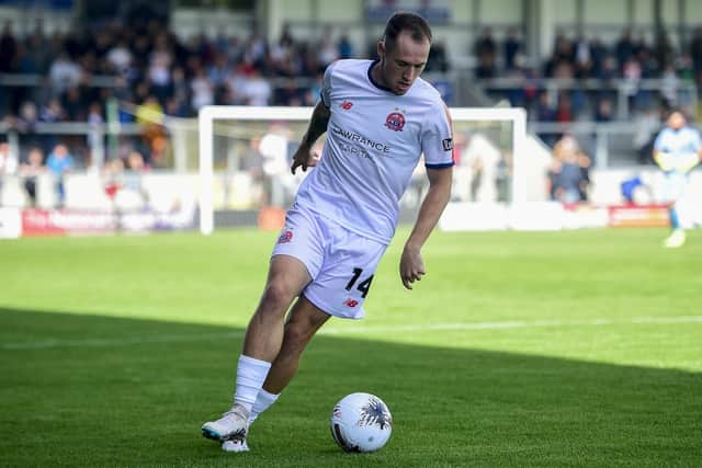 Josh Kay featured for AFC Fylde last weekend Picture: Steve McLellan