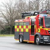Fire crews were alerted to the blaze at 9.50pm on Saturday.