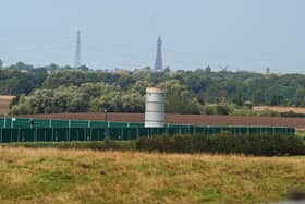 The fracking site in Preston New Road, Little Plumpton, near Blackpool. A ban on fracking in England has been lifted as the Government pushes for an increase in domestic energy production in the face of soaring bills.