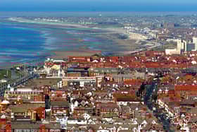 This is a great shot of Bispham and Norbreck. Norbreck Castle Hotel is clearly defined with the coast through to Rossall Point at Fleetwood, top left