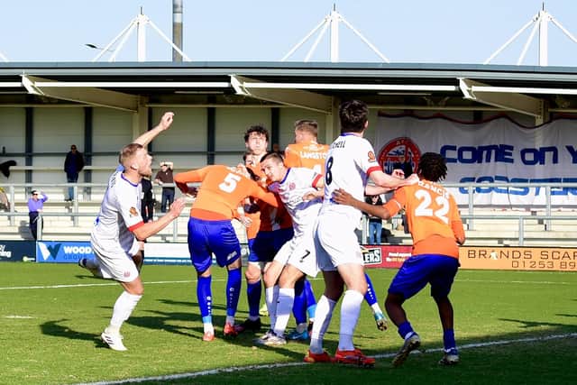 Match action from AFC Fylde's clash with Braintree Town (photo: AFC Fylde)