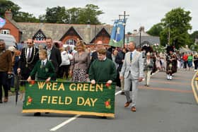 Villages turned out in great numbers to take part in the Wrea Green Field Day procession