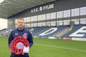 Lee Geraghty from  AFC Fylde Veteran Support