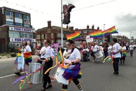 Kast year's colour Pride parade in Blackpool
