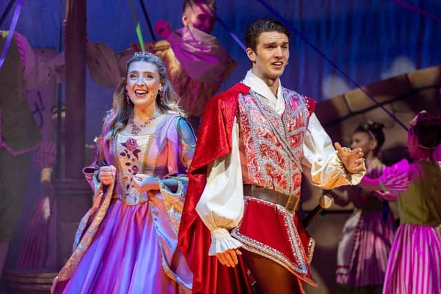 Maisie Sellwood and Josh Belward were among the stars of Sleeping Beauty at Blackpool Grand Theatre