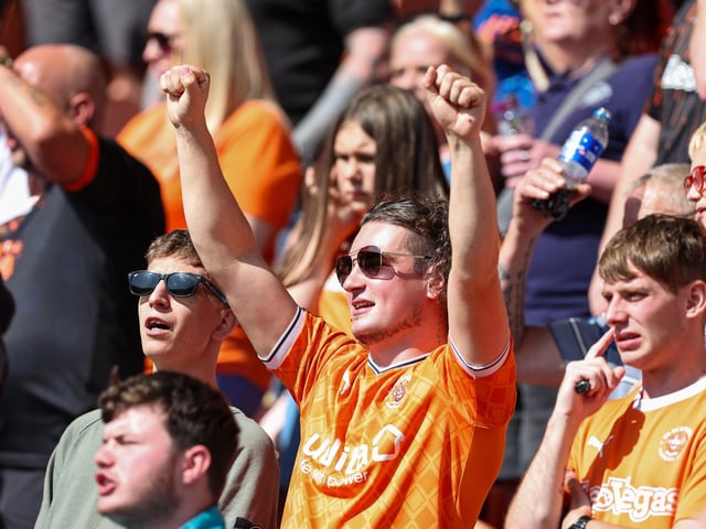 Seasiders supporters showed their support in the sun for Richard Keogh's side.