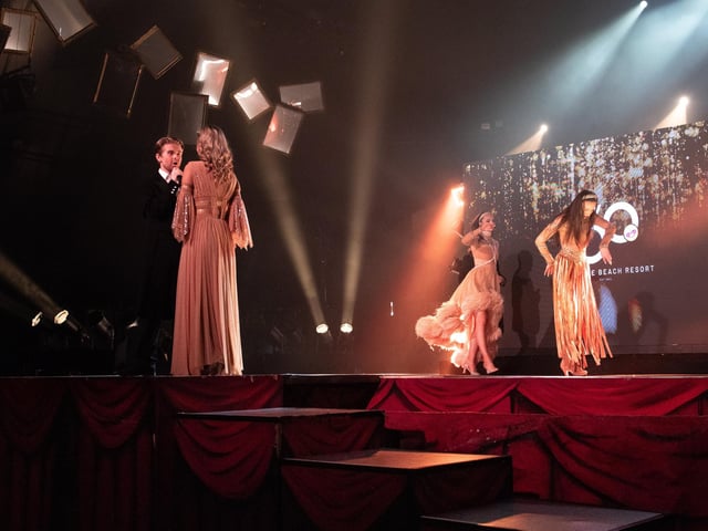 Performers at the Pleasure Beach season launch event.