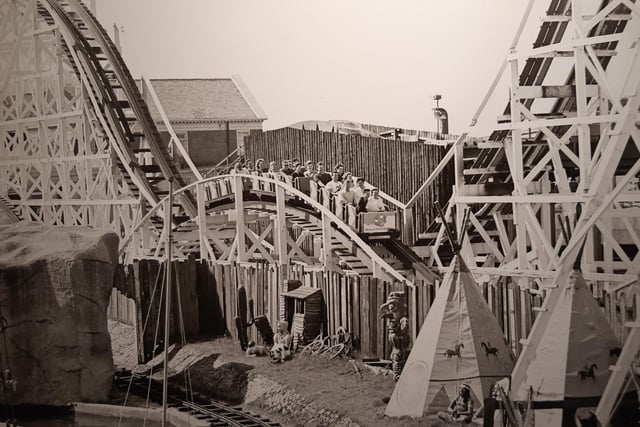 Probably the most well-know sight at the Pleasure Beach - the iconic Big Dipper. This was in the 1980s