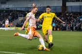 Jordan Rhodes is Blackpool's leading player this season. The striker has 15 goals for the Seasiders, and has excelled in his loan from Huddersfield Town. (Image: Camera Sport)