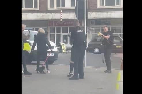 A man was tasered by police after an officer was 'punched in the face' outside The Royal Oak pub in Lytham Road, Blackpool last night (Thursday, May 18)