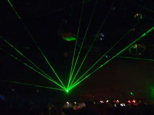 Lights and lasers set the dance scene