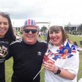 Jade Houghton, Noel Green and Shelley Green enjoy Fleetwood's Coronation fun day in the Marine Gardens. Pictures: Richard Hunt