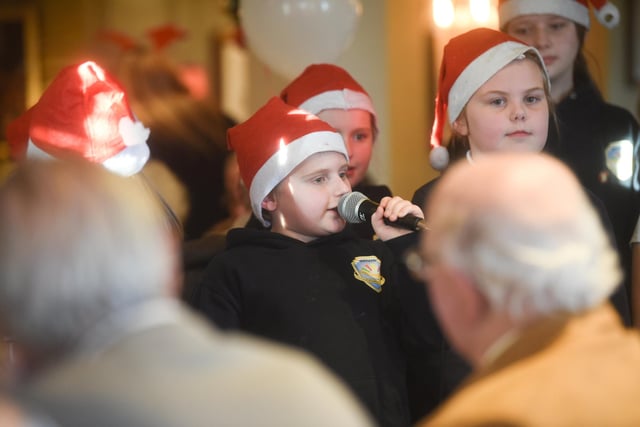 Pupils from Mayfield Primary choir sing for the elderly