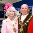 Fylde mayor Coun Ben Aitken with his wife and mayoress Bernadette Nolan. Photo: Kelvin Stuttard