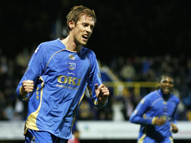The former England international had two spells at PO4 in his career, and in the latter scoring 16 goals in 49 fixtures, two of which coming in this game. He linked up with Harry Redkanpp at Spurs following his year long spell with Pompey, before spending seven years at Stoke. He retired in 2020, is a regular pundit for BT Sport and Prime Video and featured in his own prime time TV show last summer. (Photo credit should read GLYN KIRK/AFP via Getty Images)