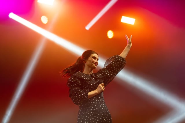 Sophie Ellis-Bextor performed on the Tower Festival Headland before pulling the switch to trigger four months of Illuminations. Photo: Kelvin Lister-Stuttard