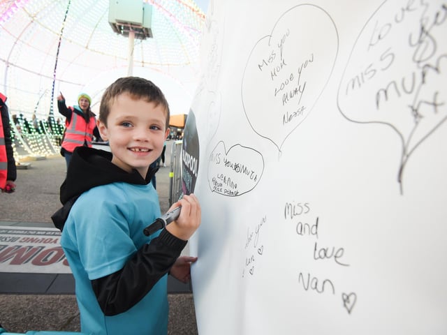 Leaving a heartfelt message