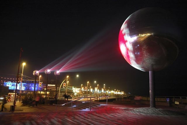 Mirrorball in all its glittering glory at Blackpool festival of light, 2005