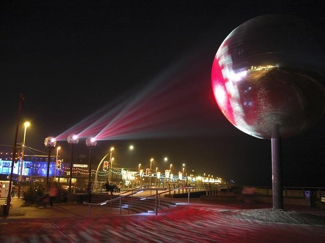 Mirrorball in all its glittering glory at Blackpool festival of light, 2005