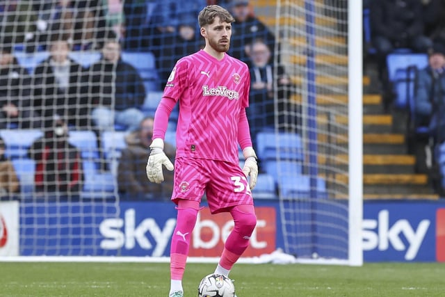 Dan Grimshaw has been Blackpool's first choice keeper in League One, and has kept 12 clean sheets in total.