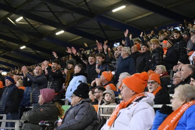 The Seasiders enjoyed the victory over Portsmouth at Fratton Park.