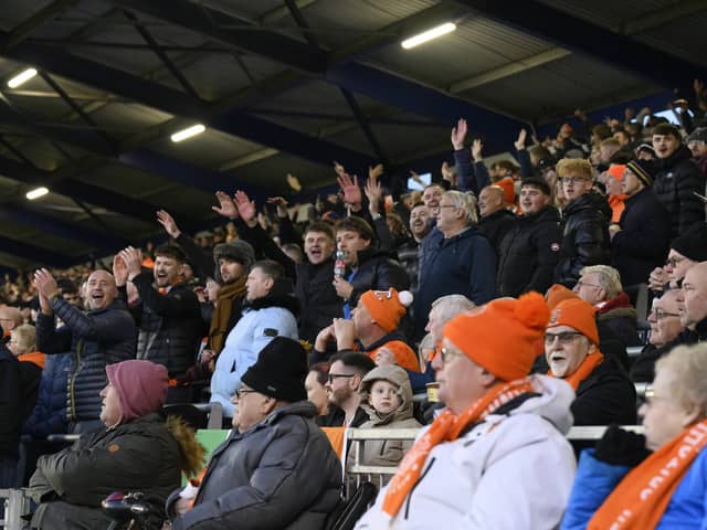 The Seasiders enjoyed the victory over Portsmouth at Fratton Park.