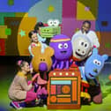 Jane Crawshaw, Sarah Palmer, Kaidyn Niall Hinds, Clarke Joseph-Edwards, Vinnie Monachello and Benedict Hastings in Hey Duggee The Live Theatre Show. Photo: James Watkins.