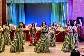 Dancing during the Diwali Party at Staining Village Hall