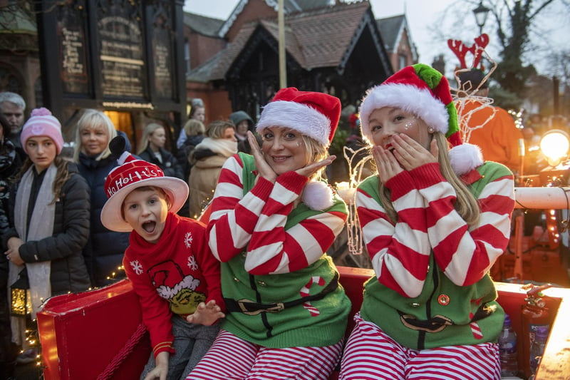 All kitted out for the Light Up Lytham lantern parade ahead of the big switch=on. Picture: Roger Moore Photography.