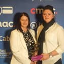 Premier Taxis managers  Sabrina Webster and Kym Yates with the award.
