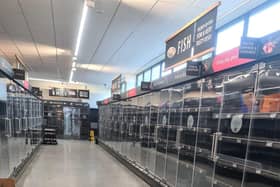 Freezers, fridges and coolers were shut down at Aldi in Blackpool Road, Preston, as temperatures reached record highs in the UK