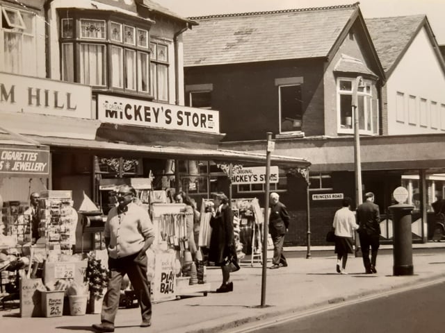At the junction with Princess Road. Remember Mickey's Store?